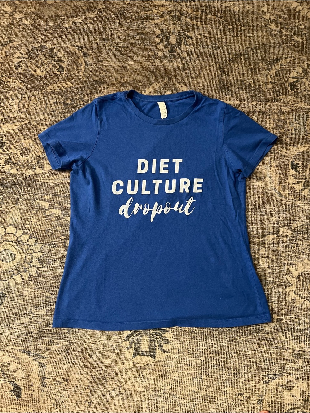 Bella Canvas "Diet Culture Dropout" Graphic Tee Shirt - Royal Blue - Size M